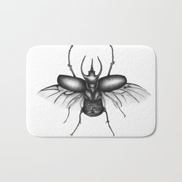 Beetle Wings Bath Mat | Insect, Drawing, Beetlephonecase, Beetleshirt, Illustration, Bugshirt, Rhinobeetle, Bug, Beetlepillow, Bugpillow 