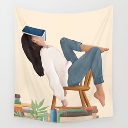 Lost in my books Wall Tapestry