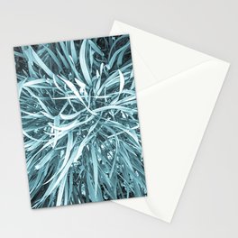 Teal infrared grass Stationery Cards