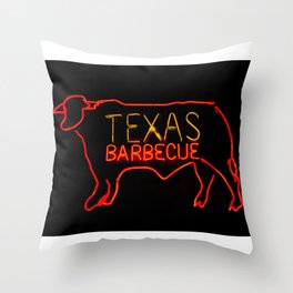 Texas BBQ Throw Pillow