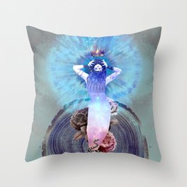 Crowning of the great being Throw Pillow