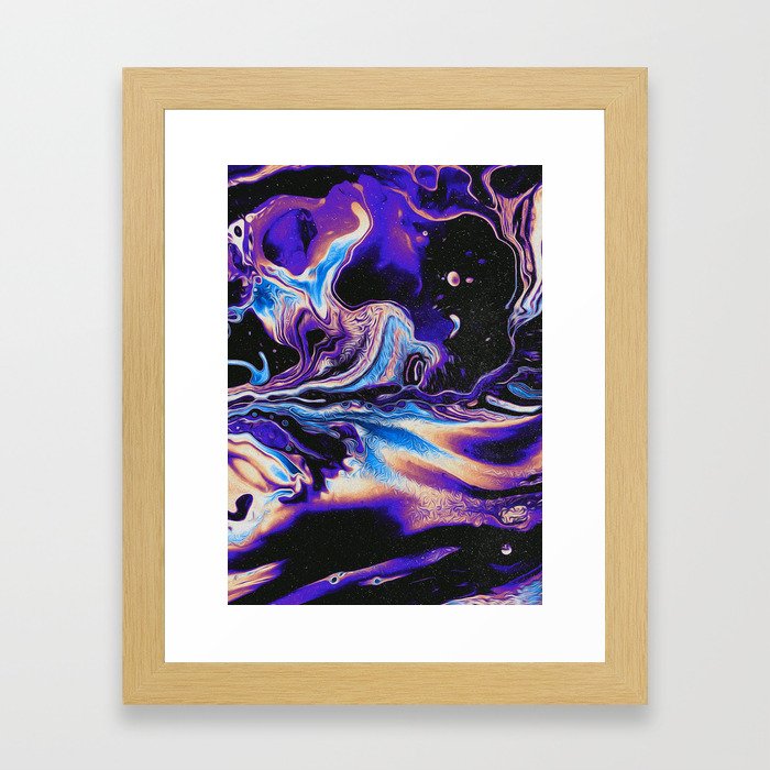 IT TOOK THE LIGHT FOREVER TO GET TO YOUR EYES Framed Art Print