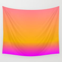 Hot Colorful Pink Orange Summer Gradient Wall Tapestry