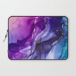 Abstract Vibrant Rainbow Ombre Laptop Sleeve