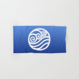 Avatar Water Bending Element Symbol Hand & Bath Towel
