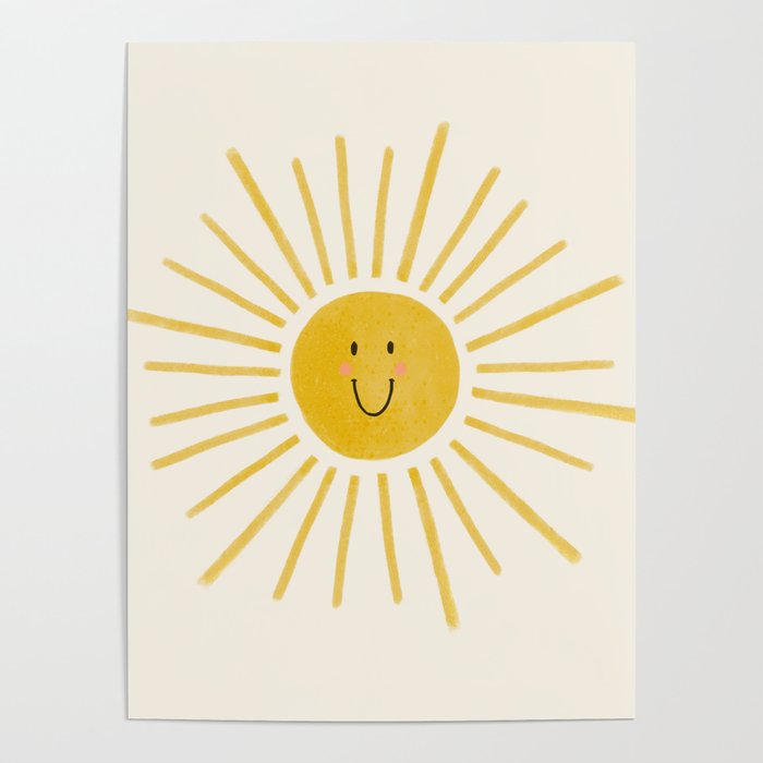 Smiley Sunshine Poster