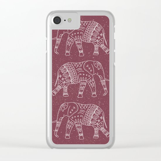 Yoga Elephant 2 Clear iPhone Case