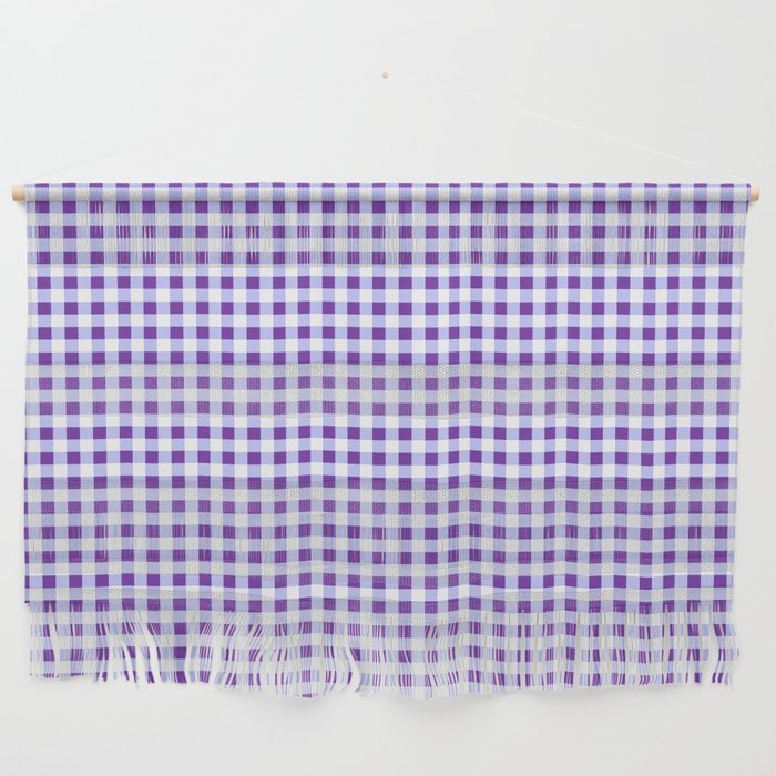 Periwinkle Collection - with Purple Check Pattern Wall Hanging