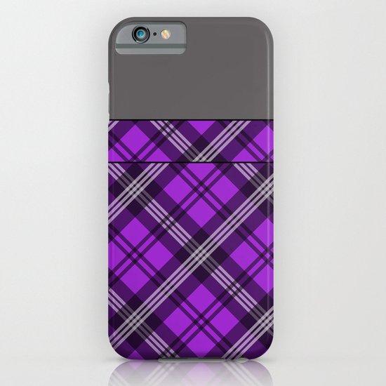 Scottish Plaid (Tartan) - Purple iPhone & iPod Case