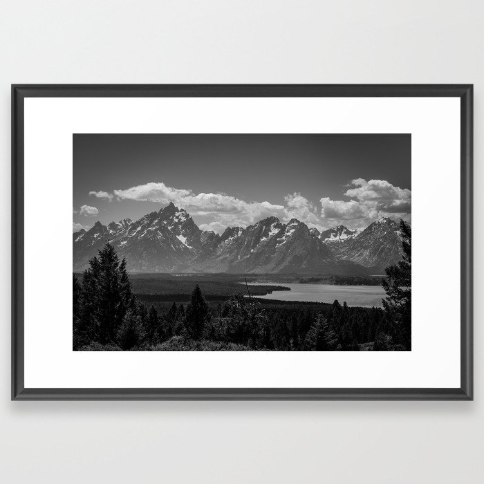 Grand Tetons Snake River View Framed Art Print