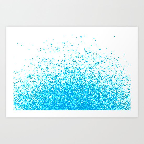 blue fantasy Art Print