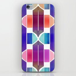 Bold Watercolor Geometric Shapes iPhone Skin