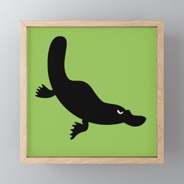 Angry Animals - Platypus Framed Mini Art Print
