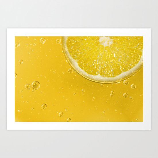 Lemon Thirst Quencher Art Print