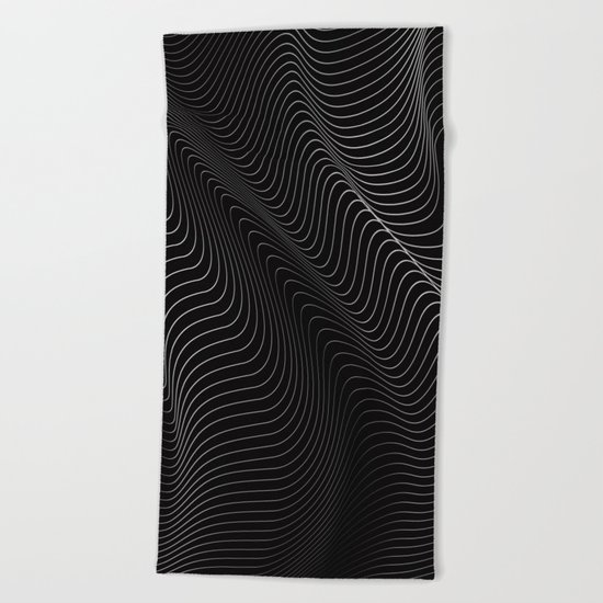 Minimal curves II Beach Towel