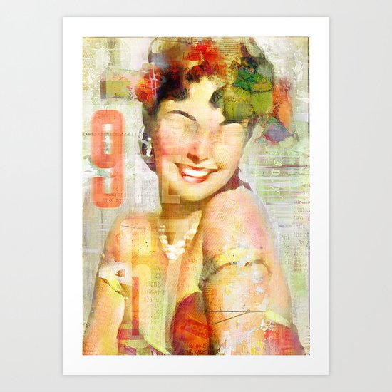 The girl of the 9th floor Art Print