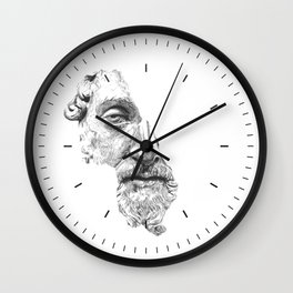 MARCUS AURELIUS ANTONINUS AUGUSTUS / black / white Wall Clock