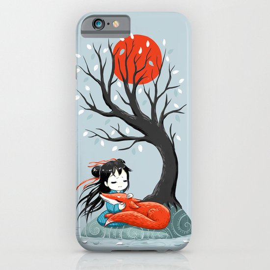 Girl and a Fox 2 iPhone & iPod Case