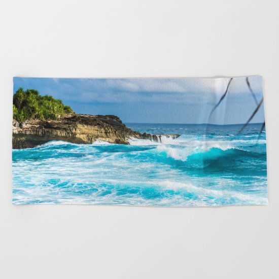 Wild Azur Beach Towel