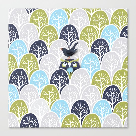 Forest Owl No. 2 Canvas Print