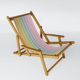 Gradient Arch XXI Tropical Mid Century Modern Rainbow Sling Chair