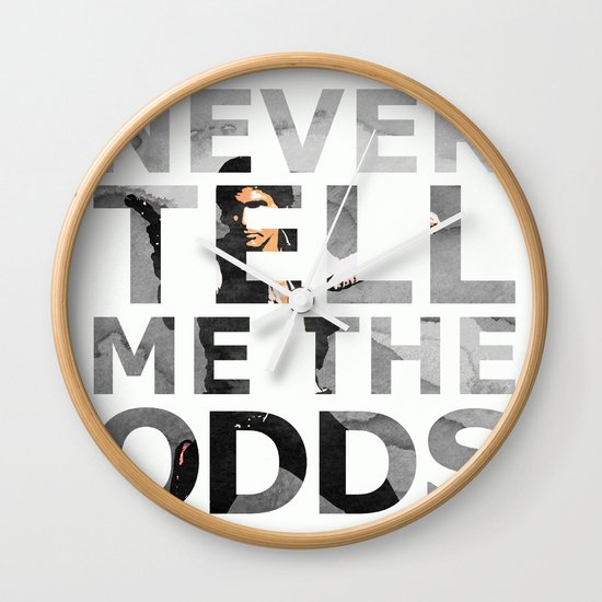 Star Wars Han Solo Quote Wall Clock