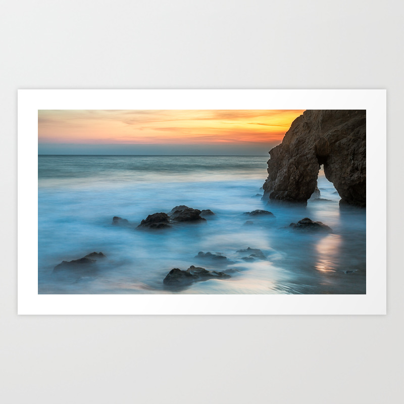 Malibu Sunset El Matador State Beach Art Print By