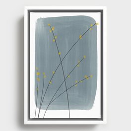 Evenings with Eloise - Minimal Abstract Painting Framed Canvas