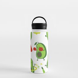 Fitness Avocado Pattern Water Bottle