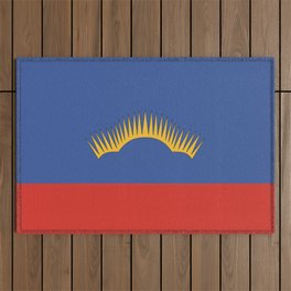 flag of Murmansk Outdoor Rug