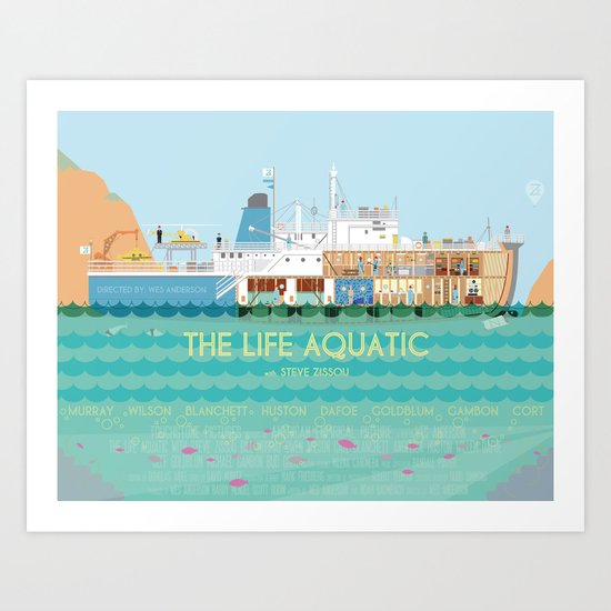 The Life Aquatic Art Print