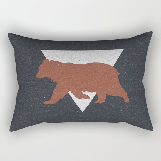Bear & Bravery Rectangular Pillow