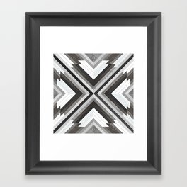 Cross Pattern Framed Art Print