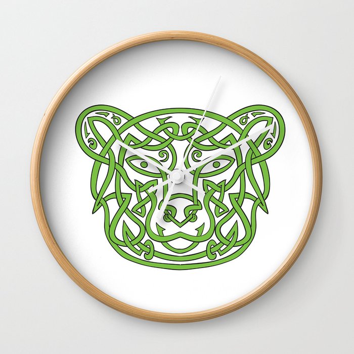 Bear Celtic Knot Wall Clock