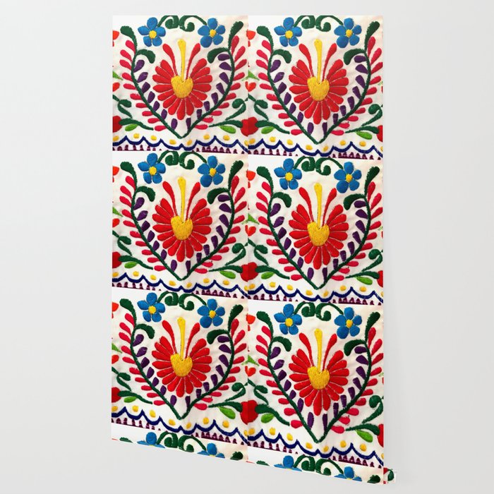 Red Mexican Flower Wallpaper By Tsalaz1 Society6