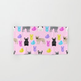 French Bulldog peeps marshmallow spring easter treats frenchie must haves dog breeds Hand & Bath Towel