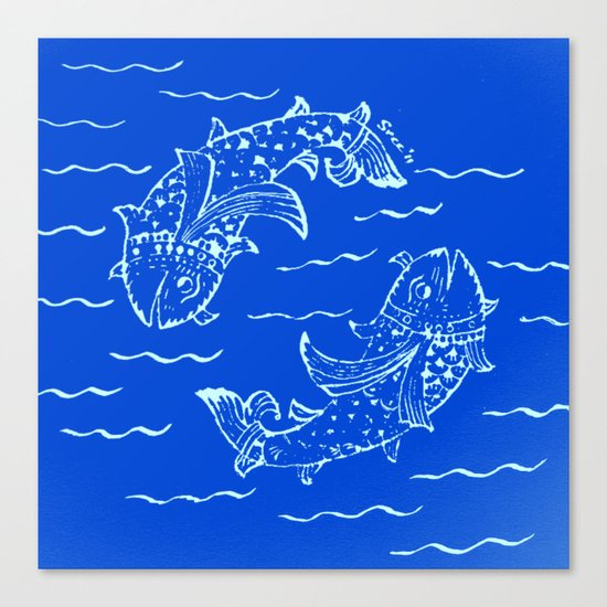 Happy fish- 1 Canvas Print