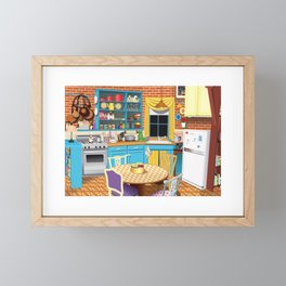 MONICA & RACHEL'S KITCHEN Framed Mini Art Print
