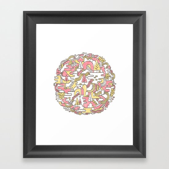 Sun Caves Framed Art Print