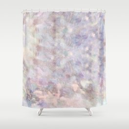 Pastel Watercolor Marble Meditation in beautiful light tones Shower Curtain