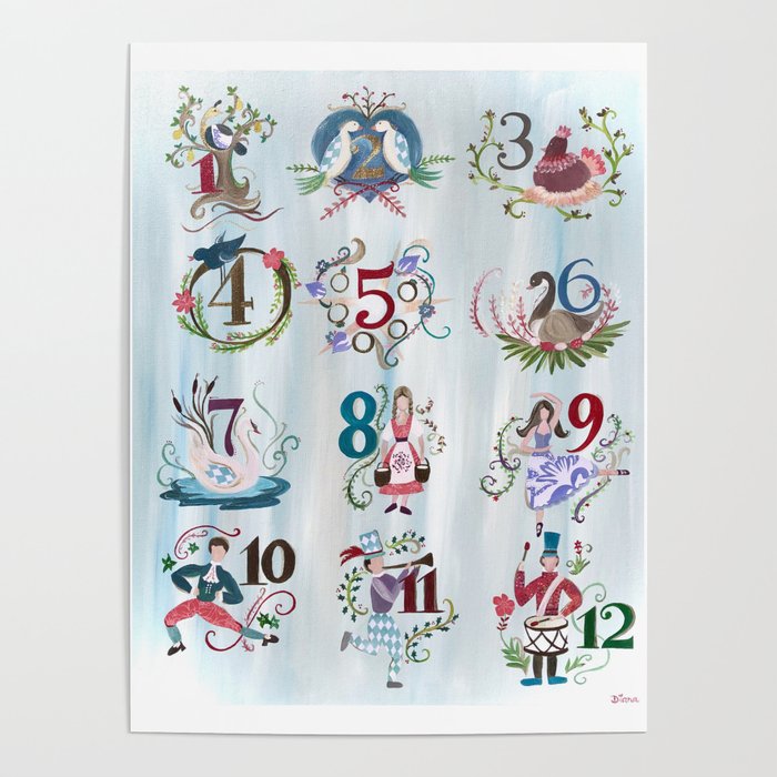 12 Days of Christmas Poster