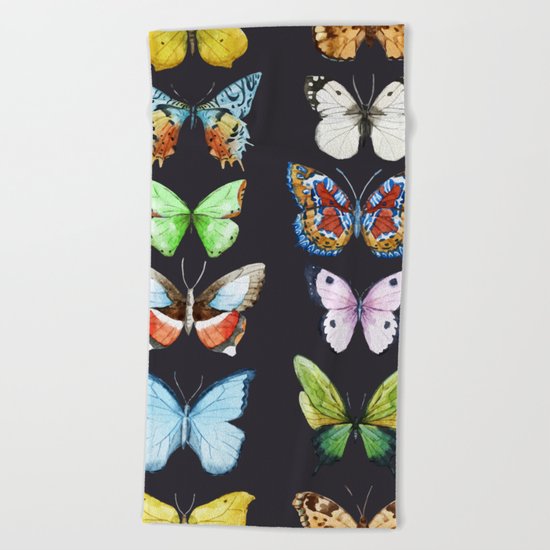 Butterfly Pattern 06 Beach Towel