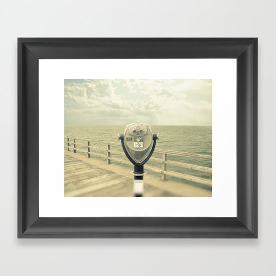 Out to sea Framed Art Print