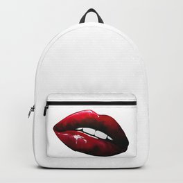 Ruby Red Backpack | Ruby Red, Beso, Labios, Besos, Paintings, Modern, Red, Artwork, Design, Lips 
