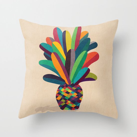 Flower Pot Throw Pillow