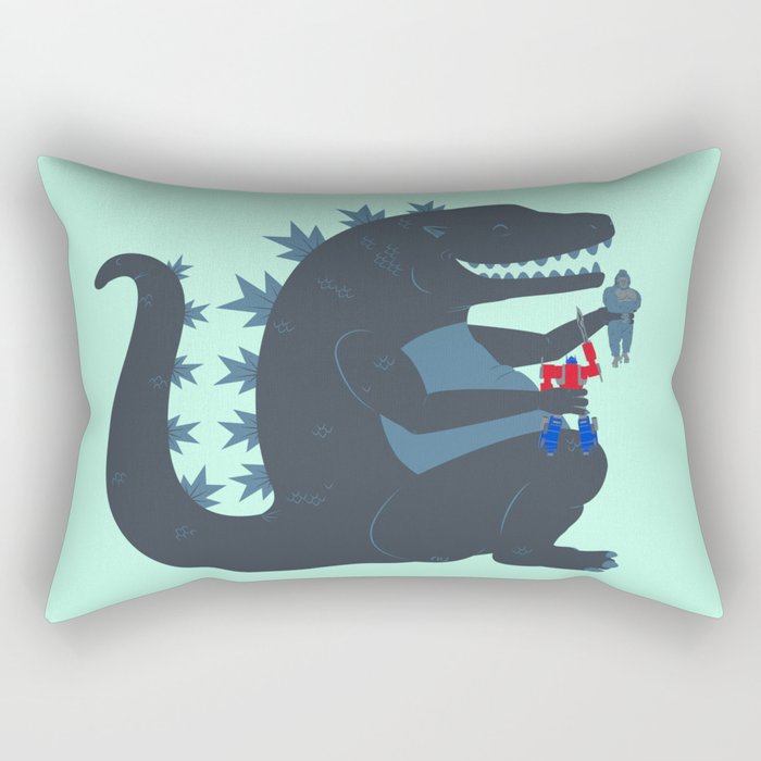 Let's be best friends forever! - Godzilla Rectangular Pillow