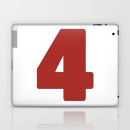 4 (Maroon & White Number) Laptop Skin