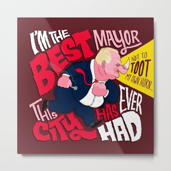 The Best Crack-smoking Mayor Metal Print