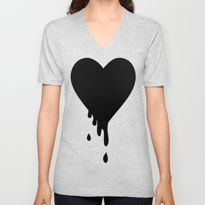 heart V Neck T Shirt
