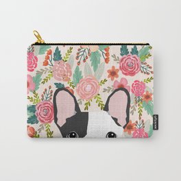 French Bulldog  floral dog head cute frenchies must have pure breed dog gifts Carry-All Pouch